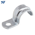 Zinc Plated One Hole Saddle Pipe Clamp For Conduit and EMT